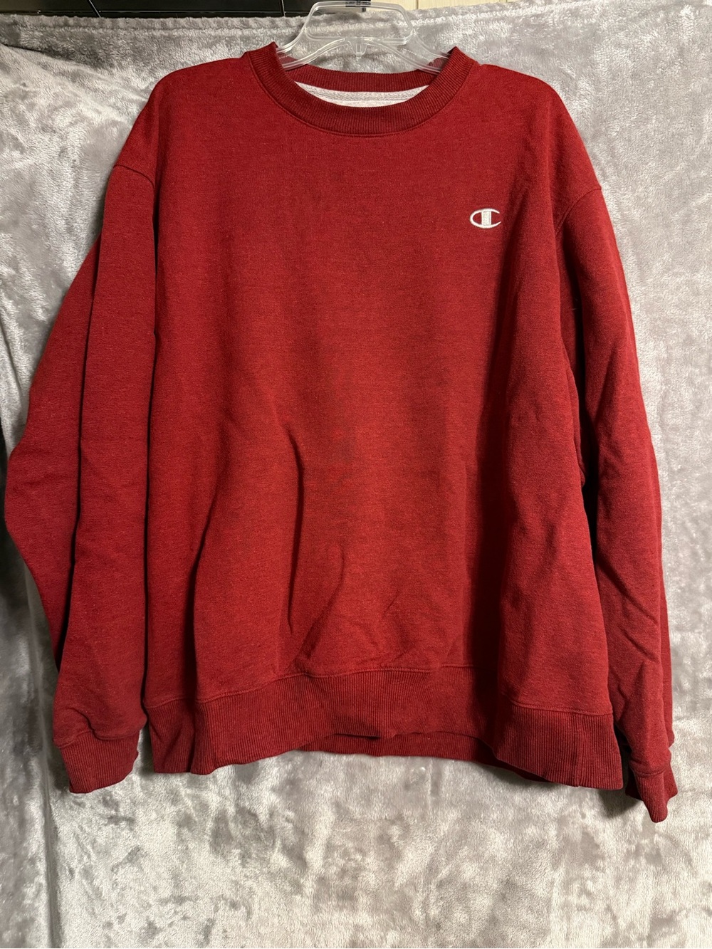 Champion Reverse Weave Maroon Men’s Crewneck Sweatshirt